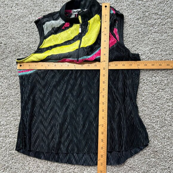 Jamie Sadock Womens Medium Sleeveless Textured Zip Top Shirt - Picture 5 of 7